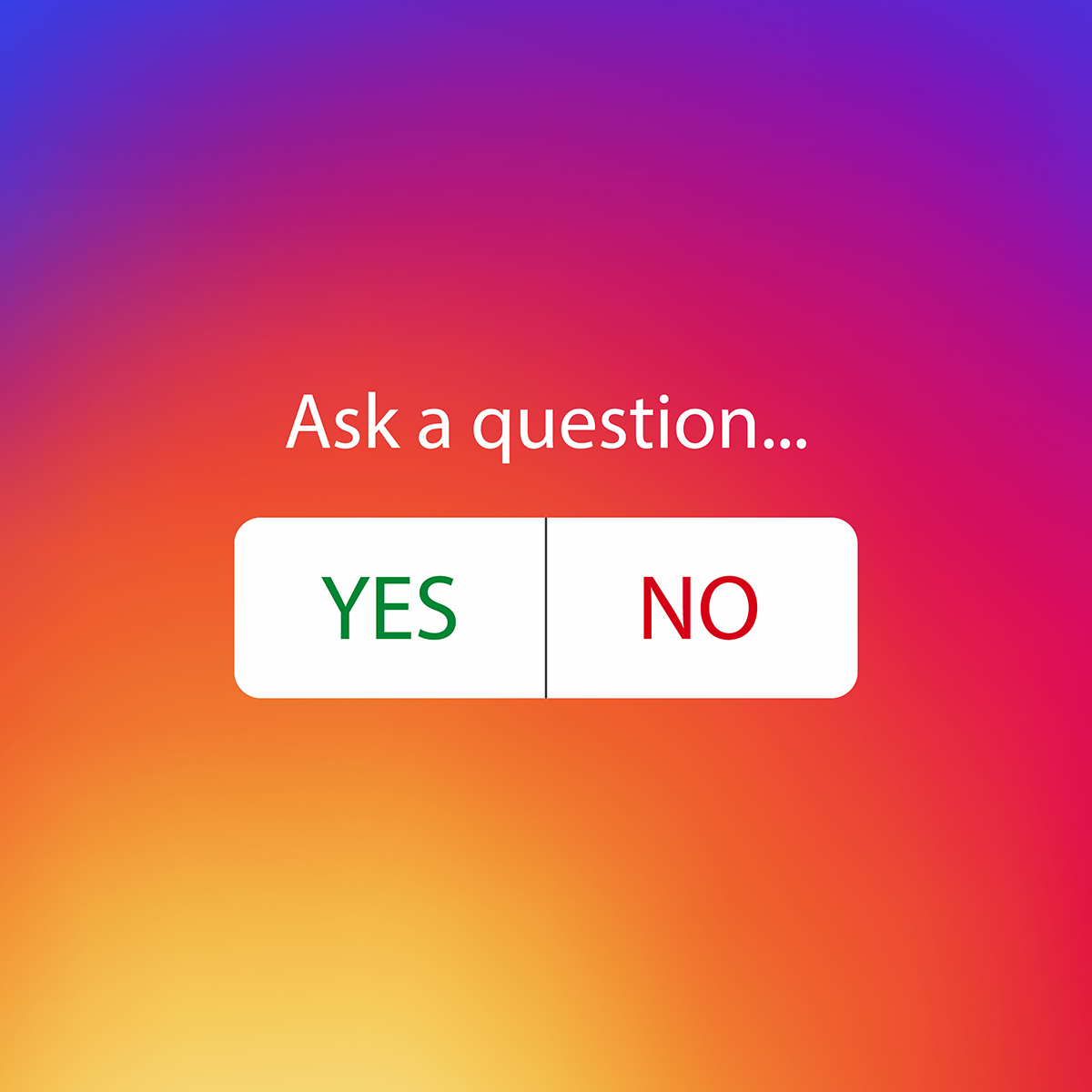ask me a question. Social network interface design; blog: instagram polling
