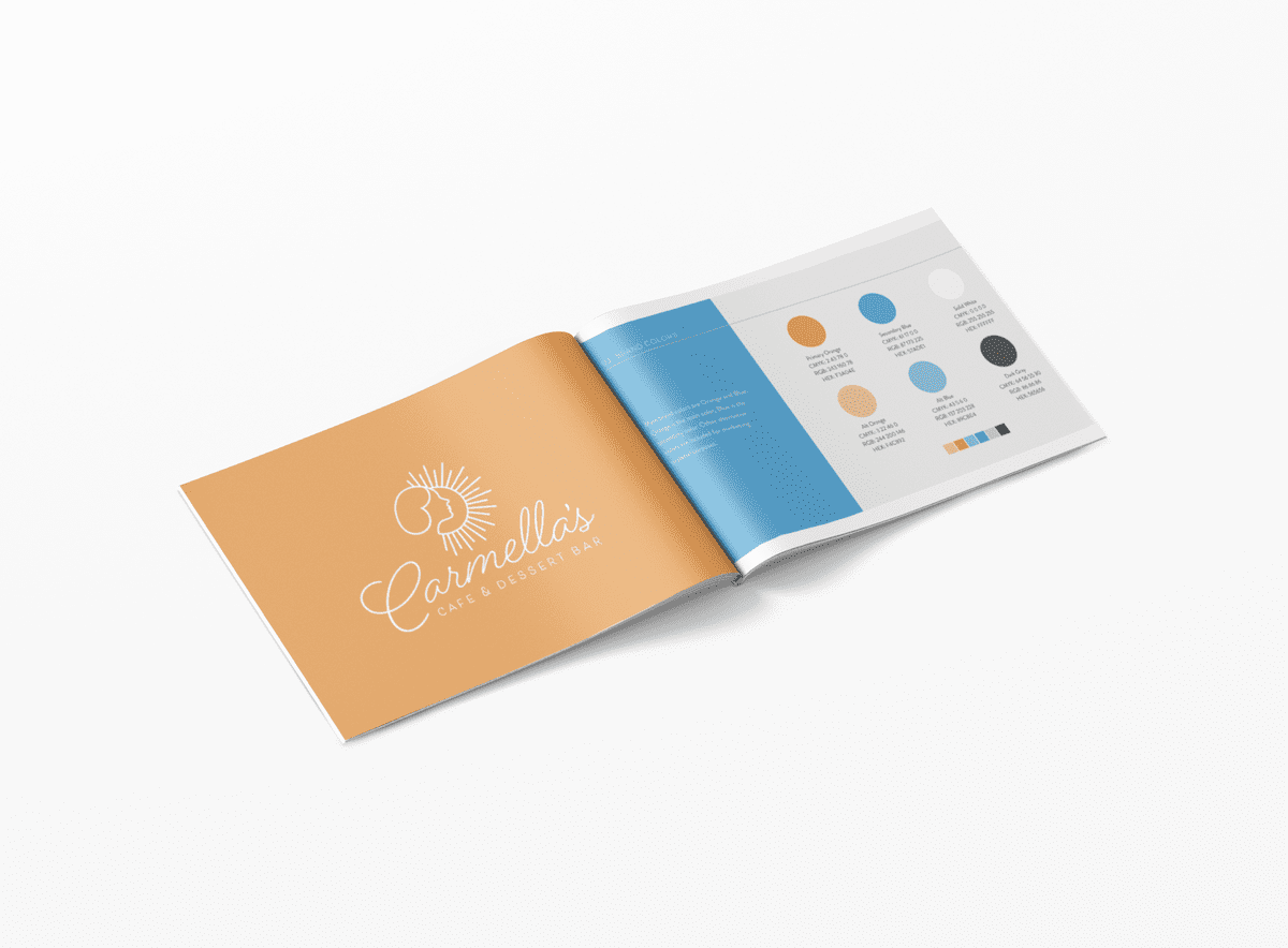 mockup of brand style guide